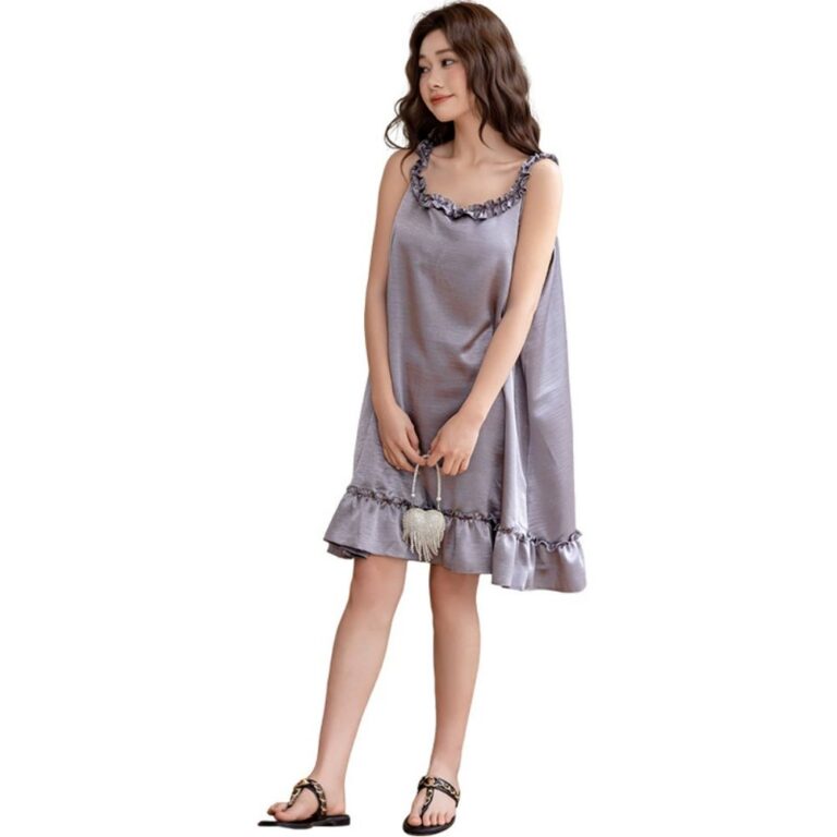 Nightdress Ruffle-trim Camisole Nightdress