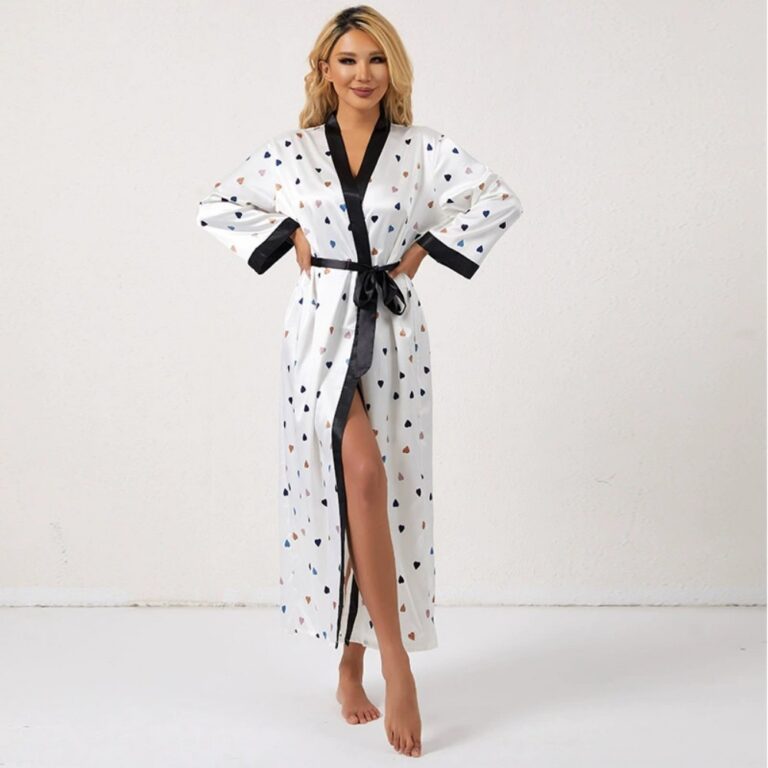 Nightdress Printed Belted Sleep Robe