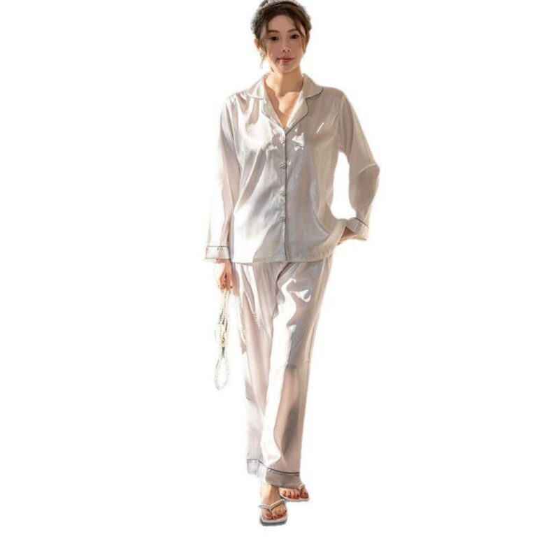 Pajamas Solid-color Long-sleeve Pajama Set