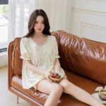 Pajamas Lace Ice-silk Pajama Set