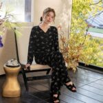 Suit Bowknot Long-sleeve Pajamas