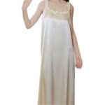 Nightdress Pearl-white Sleeveless Nightdress
